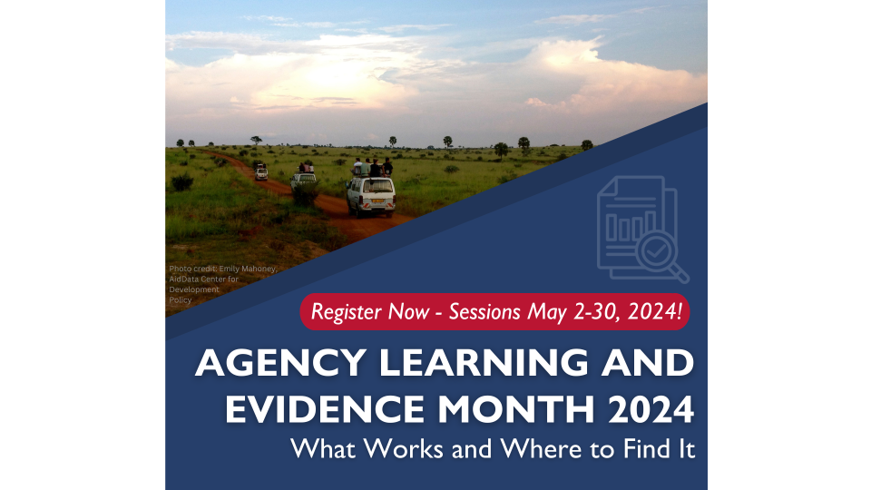 Agency Learning and Evidence Month 2023: Sessions May 2-20, 2024