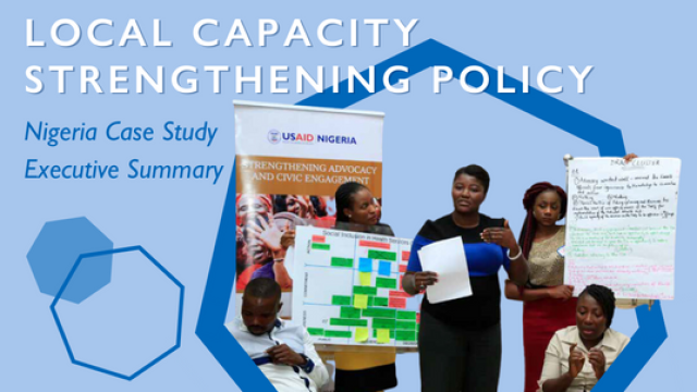 Local Capacity Strengthening Policy: Nigeria Case Study Executive Summary