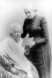 Susan B. Anthony with Elizabeth Cady Stanton, ca. 1880-1902. Source: Library of Congress, Prints & Photographs Division