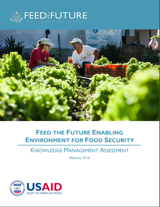Image of Feed the Future Enabling Environment for Food Security | Knowledge Management Assessment report