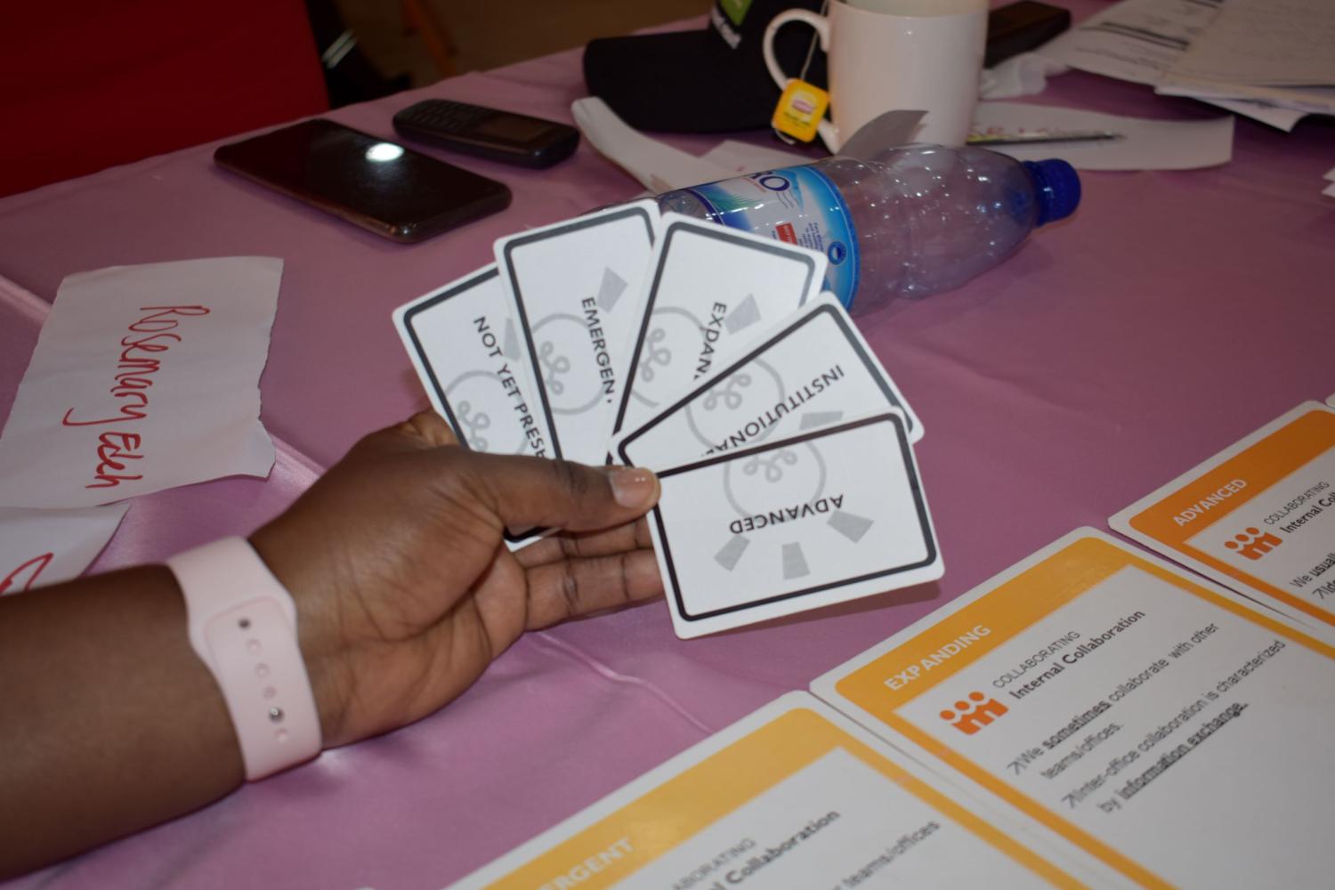CLA Self-assessment process using the CLA maturity card at the Annual CLA Workshop
