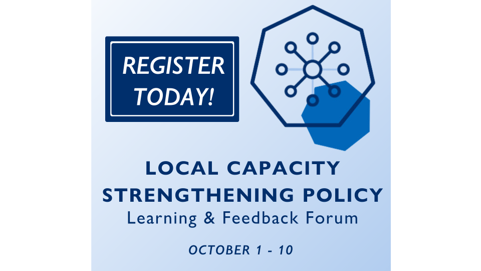 LCS Policy Learning and Feedback Forum, Oct 1-10