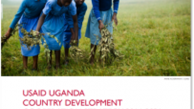 Front page of USAID's Uganda Country Development Cooperation Strategy
